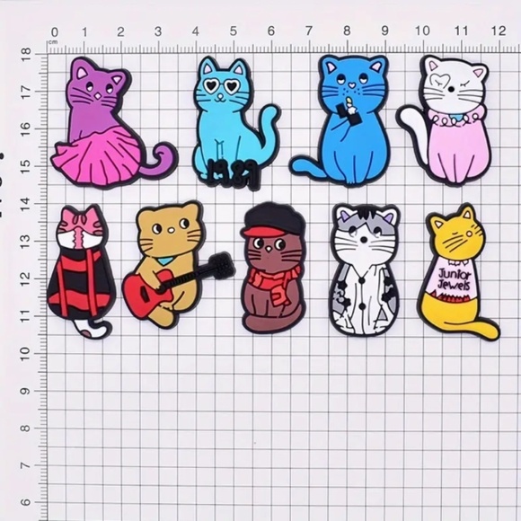 Taylor Swift 9 Pcs Crocs Shoe Charms Cat Cartoon Shoes Charms For Clogs Sandals - Picture 4 of 15